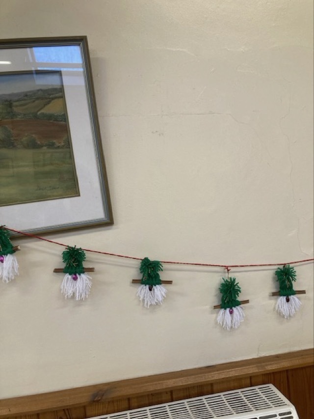 Xmas bunting made by Dexi
